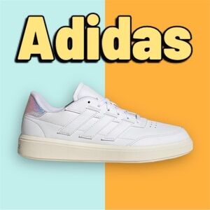 NEW Adidas Courtblock Sneaker Shoes - White - Size 10.5